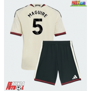 Manchester United Harry Maguire #5 Tercera Equipación Niños 2026-27 Manga Corta (+ Pantalones cortos)